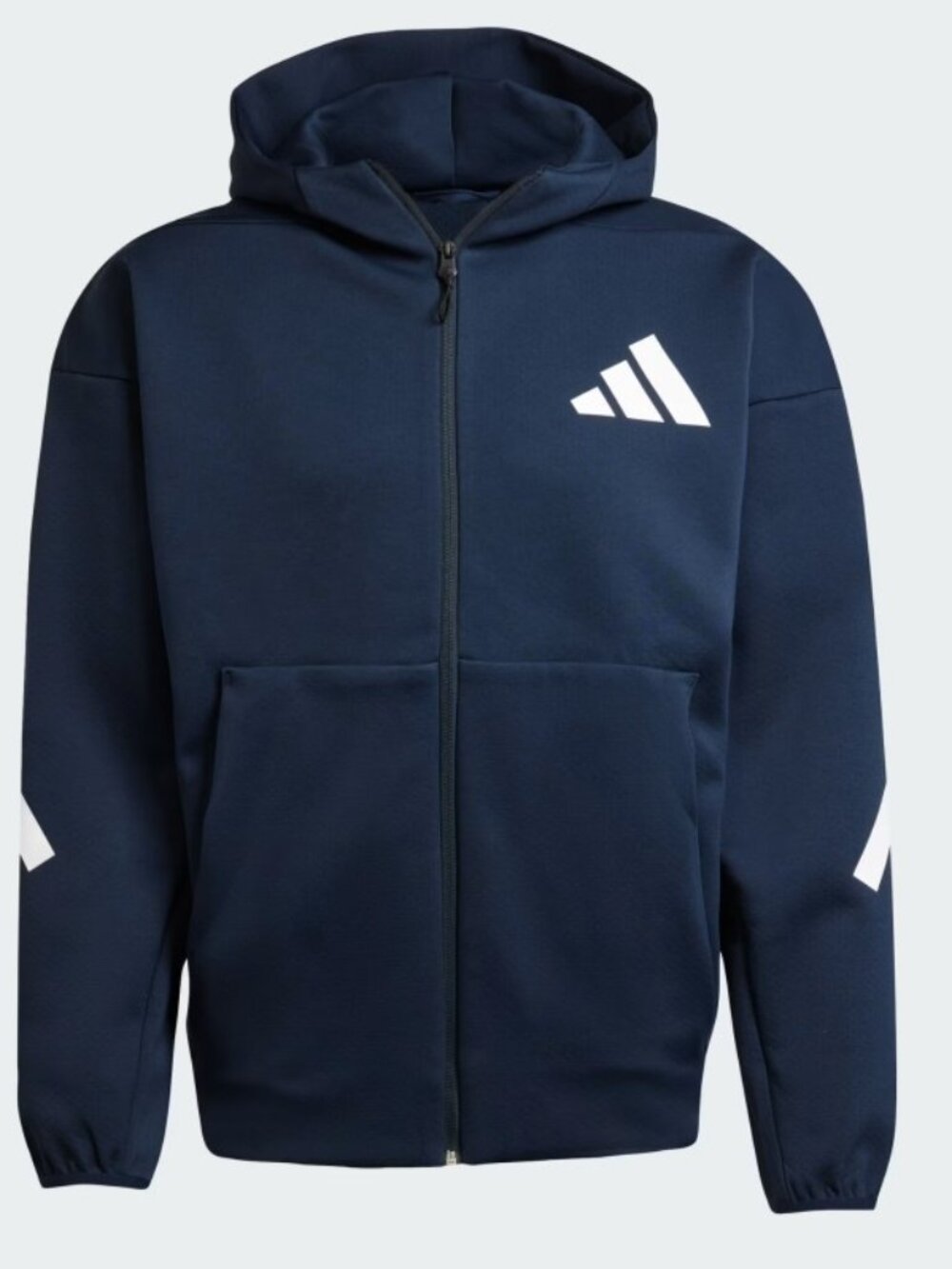 Adidas Z.N.E. Full Zip Hooded Track Jacket Blue White JW4718 Men’s Size Medium